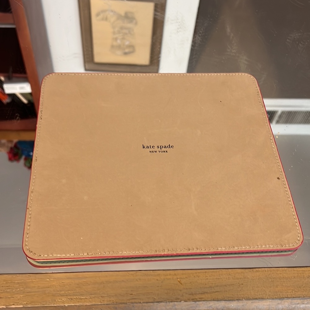 NEW Kate Spade Leather Mousepad “I need a vacation.” - Picture 2 of 3